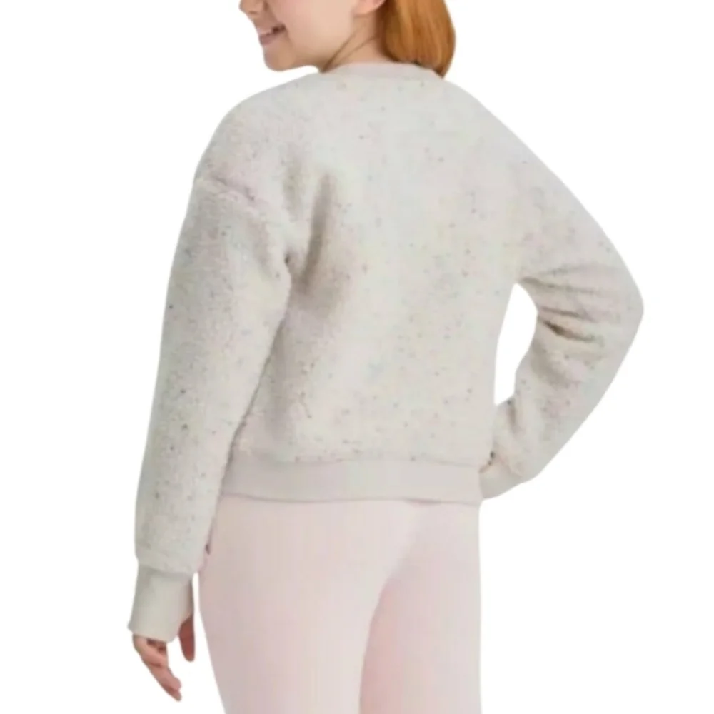 All In Motion Girls Faux Shearling Confetti Pullover Size XL (14)